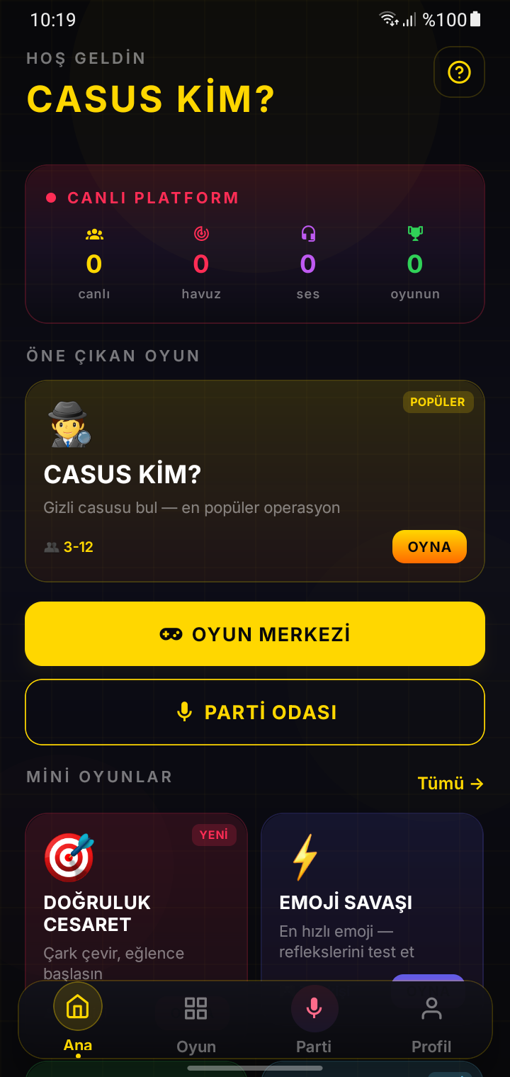CASUS KİM uygulama ekranı